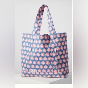 guc sz blockprints printed Patterned Tote Bag in “rose”